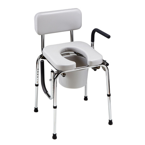 Homecraft Drop-Arm Commode with Padded Seat