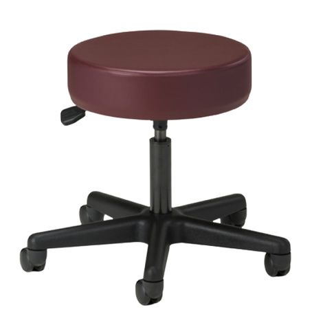 Clinton 2135 Black Base Standard Series Five-Leg Pneumatic Stool