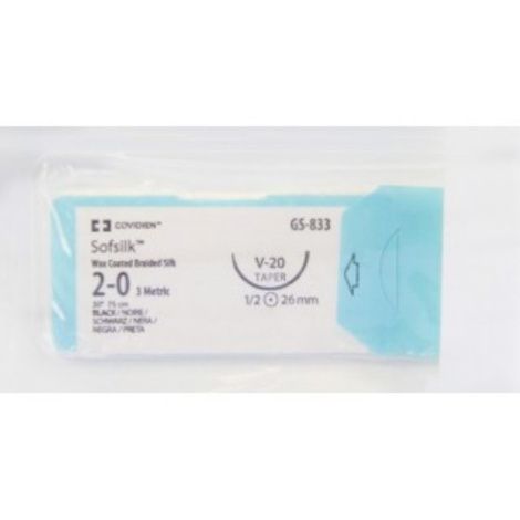 Buy Medtronic Sofsilk Taper Point Silk Suture with Needle V-20