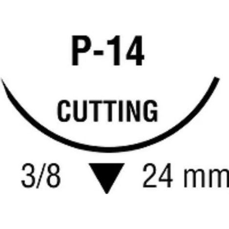 Buy Medtronic Sofsilk Premium Reverse Cutting Suture with Needle P-14