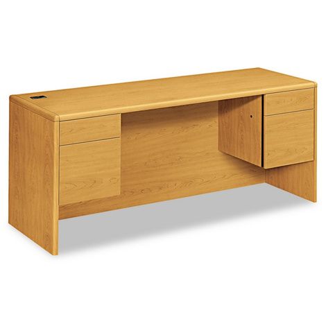 HON 10700 Series Kneespace Credenza with Three-Quarter Height Pedestals