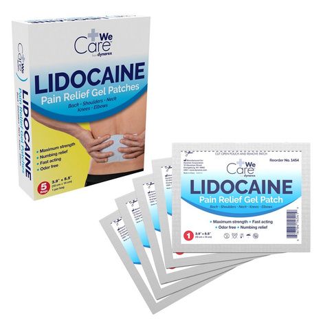 Dynarex WeCare Lidocaine Pain Relief Gel Patch