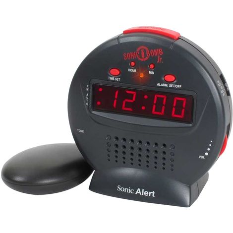 Sonic Bomb Jr Alarm Clock with Bed Shaker