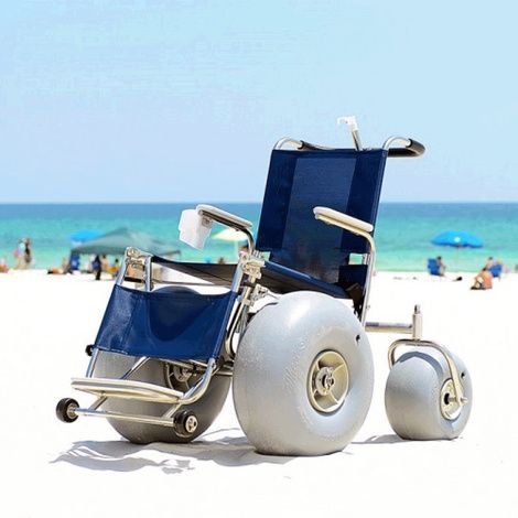 DeBug Stainless Steel All Terrain Beach Wheelchair