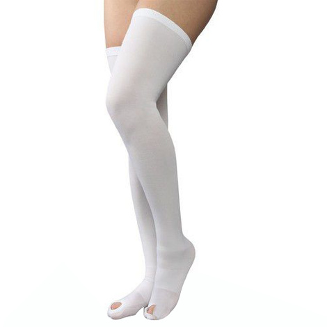 Advanced Orthopaedics Anti-Embolism Thigh High Open Toe 18 mmHg Compression Stockings