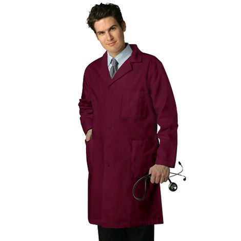 Adar Universal Unisex 39 Inch Button Closure Lab Coat
