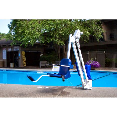Aqua Creek The Mighty 400 Pool Lift,White/Blue,Each,F-MTY400