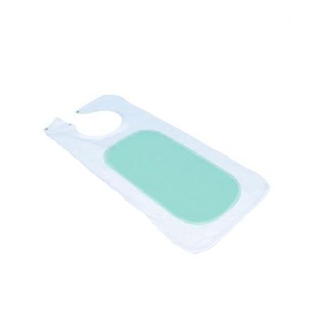 Adult Mealtime Reversible Vinyl-Backed Bib With Snap Closure