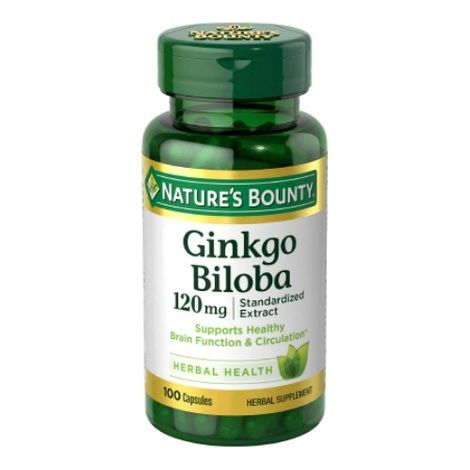 Nature's Bounty Ginkgo Biloba Dietary Supplement Capsules