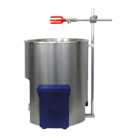 Elma Ultrasonics Stainless Steel Stand With Flask Clamp for Elmasonic S50R Sieve Cleaner