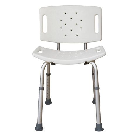 Essential Medical Adjustable White Shower Bench