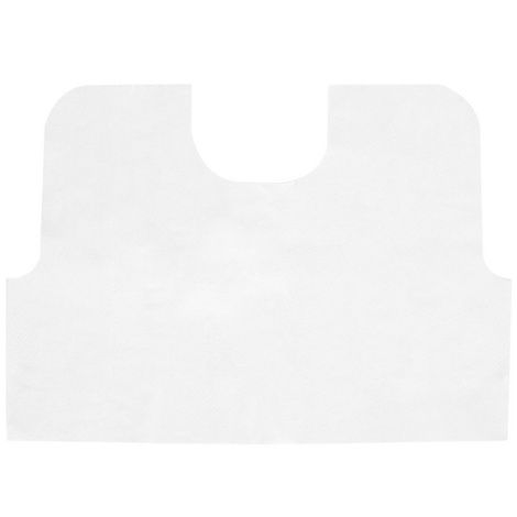 McKesson White Front and Back Opening Exam Cape