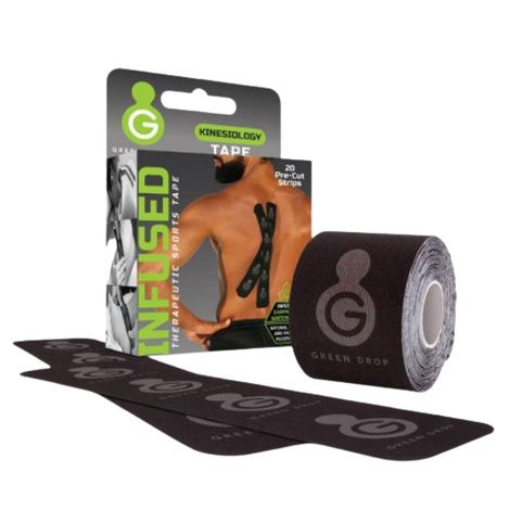 Green Drop Pre-Cut Synthetic Kinesiology Tape