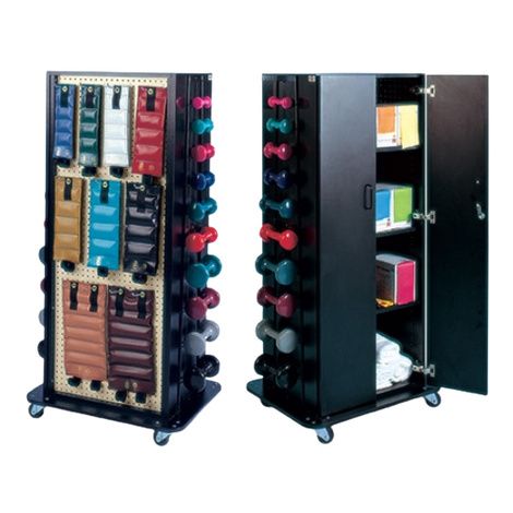 Hausmann Multi-Purpose Weight Rack With Storage Doors