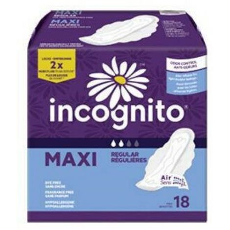Incognito Maxi with Wings Regular Absorbency