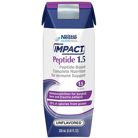 Nestle Impact Peptide 1.5 Immunonutrition With SpikeRight Port for Surgical and Trauma Patients