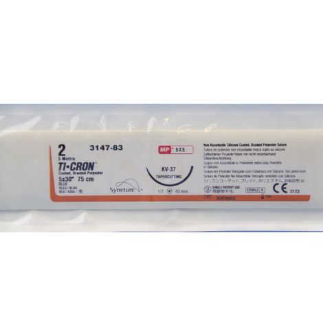 Buy Medtronic Ti-cron Tapercutting Polyester Suture with KV-37 Needle