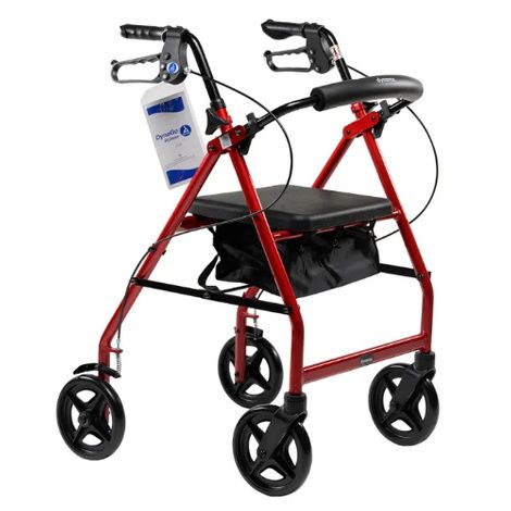 Dynarex DynaGo Quad 8 Aluminum Rollator
