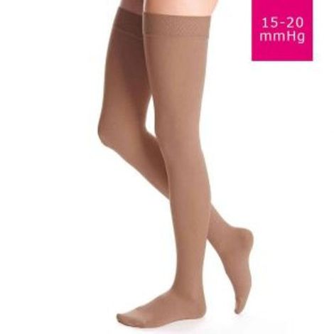 Medi USA Mediven Plus Thigh High 30-40 mmHg Compression Stockings w/ Silicone Top Band Closed Toe