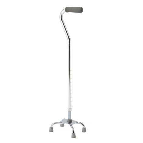 Medline Aluminum Small Base Quad Cane