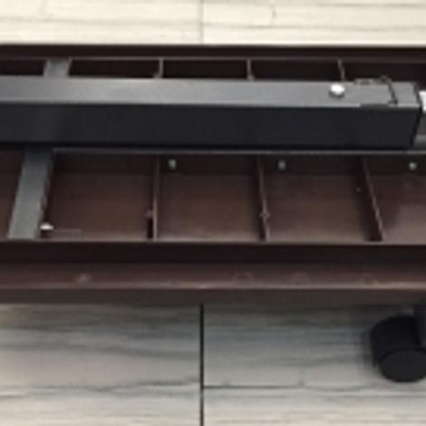 Medline Fold-Flat Overbed Table With Basket