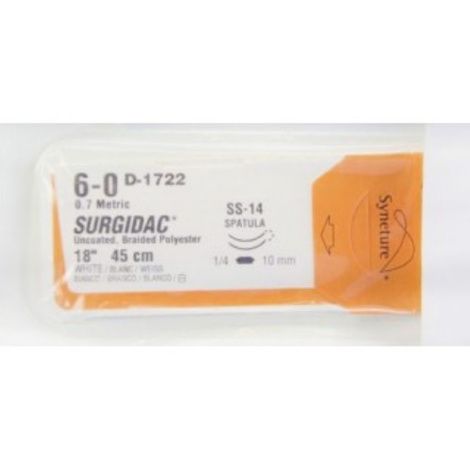 Medtronic Surgidac Premium Spatula Suture with SS-14 Needle