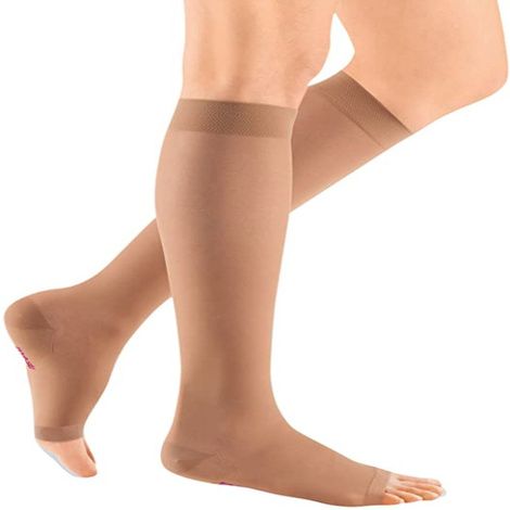 Medi USA Mediven Sheer & Soft Women's 20-30 mmHg Compression Socks Knee High Open Toe