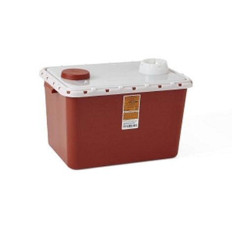 Medline Large Biohazard Container with Star Lid