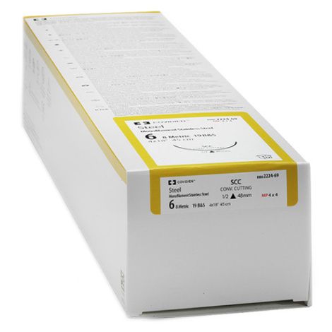 Medtronic Stainless Steel Tapercutting Suture with KV-56 Needle
