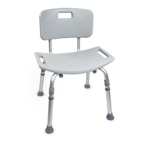 McKesson Cross-Braced Aluminum Bariatric Bath Bench with Removable Back