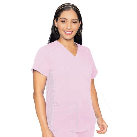 Med Couture Women's Touch V-Neck Shirttail Top
