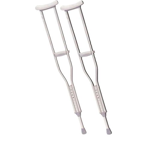 Push Button Alum Adjustable Crutch