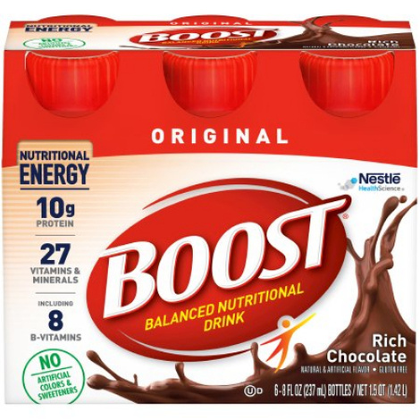 Nestle Healthcare Boost Original Rich Chocolate Flavor Oral Supplement