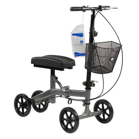 Dynarex Steerable Knee Walker with Basket