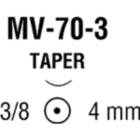 Buy Medtronic Monosof Dermalon Taper Point Sutures MV-70 Needle