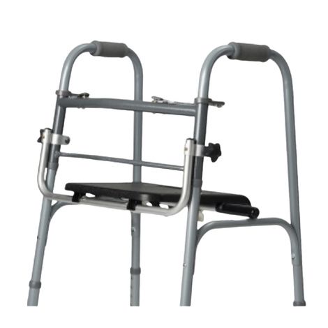 Medline Universal Folding Seat for 2-Button Walker