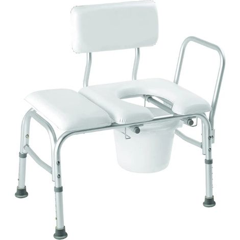 Sammons Preston Carex Padded Transfer Bench with Commode