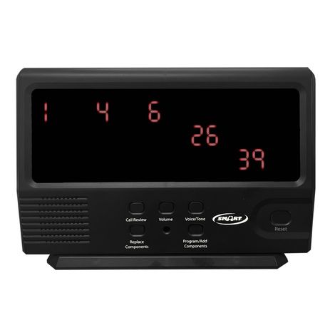 Smart FallGuard 433-CMU Wireless Economy Central Monitor With Call Buttons and Pager