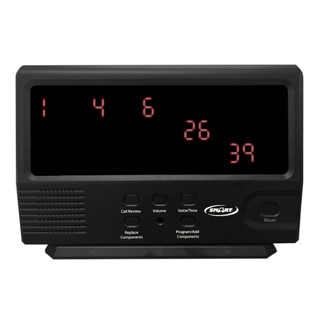 Smart FallGuard 433-CMU Wireless Economy Central Monitor With Call Buttons and Pager