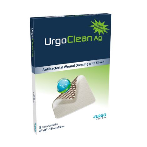 thumbnail image 2 of Urgoclean AG Wound Dressing – 10cm X 10cm, Antimicrobial, First Aid, 10 Dressings 2 of 4