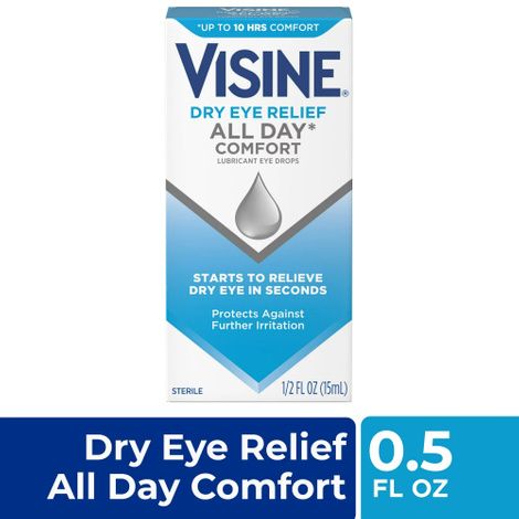 Visine All Day Comfort Dry Eye Relief Lubricant Drops