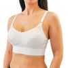 Nearly Me 5628 Anna Soft Lace Full Coverage Mastectomy Bra - White