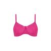 Amoena Lara Satin Wire Free Bra-Magenta Love-Front