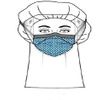 Aspen Surgical FluidGard 160 Procedure Mask with Eye Shield