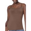 Amoena Valletta Camisole With Pocketed Shelf Bra -  Mocha
