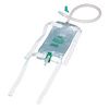 Bard Dispoz-A-Bag Leg Bags With Flip Flo Valve Extension Tubing And Fabric Straps