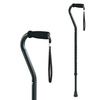 Carex Adjustable Offset Aluminum Cane With Wrist Strap