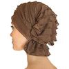 Chemo Beanies Sara Mocha Ruffle