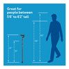 Carex Adjustable Folding Cane
