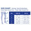 FLA Orthopedics Activa Anti-Embolism Open Toe Thigh High 18mmHg Stockings